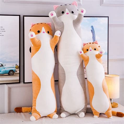 big cat plush|giant long cat plush.